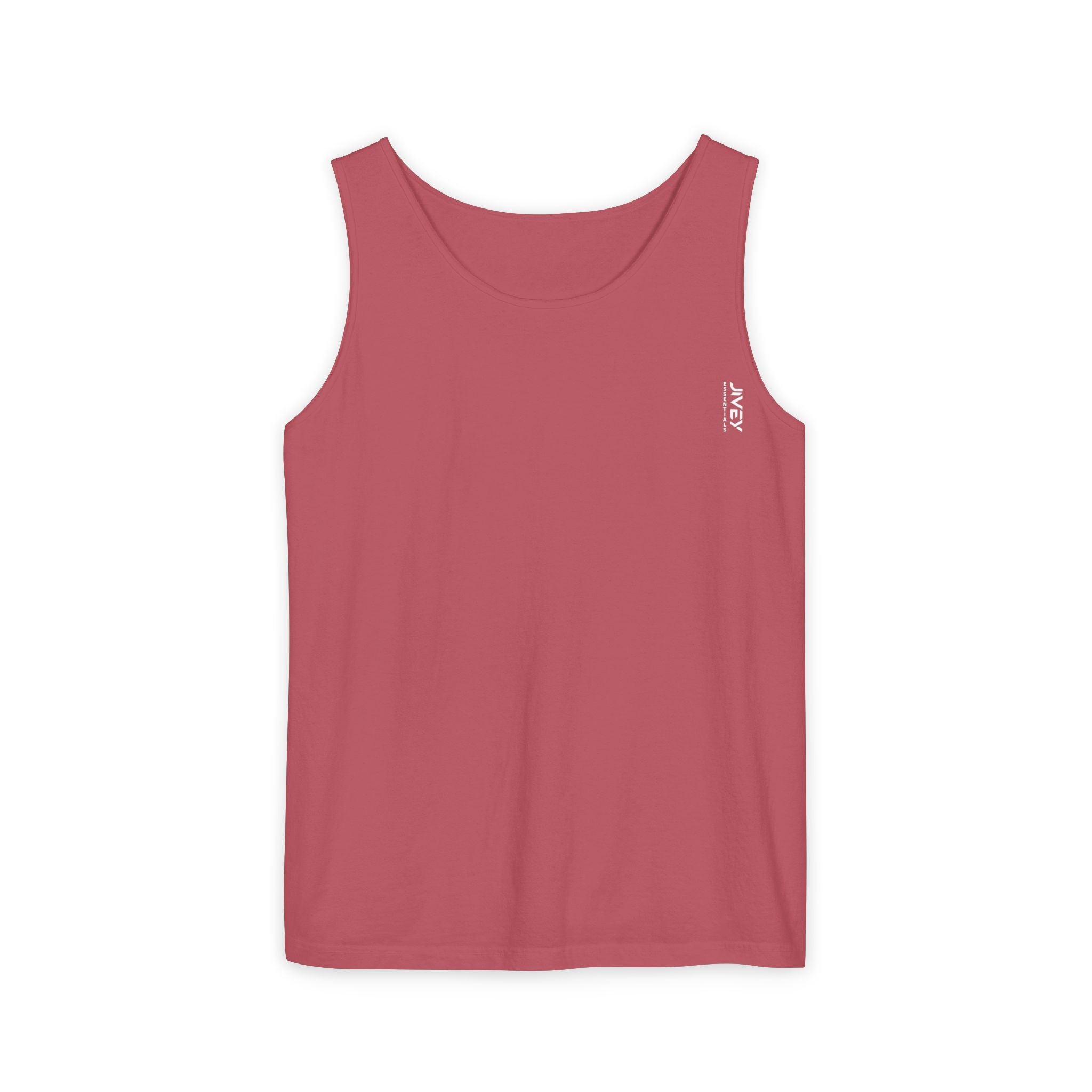 JIVEY Essentials Unisex Relaxed-fit Dark Garment-Dyed Tank Top