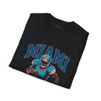 Miami Full Blitz Football Dark Tee