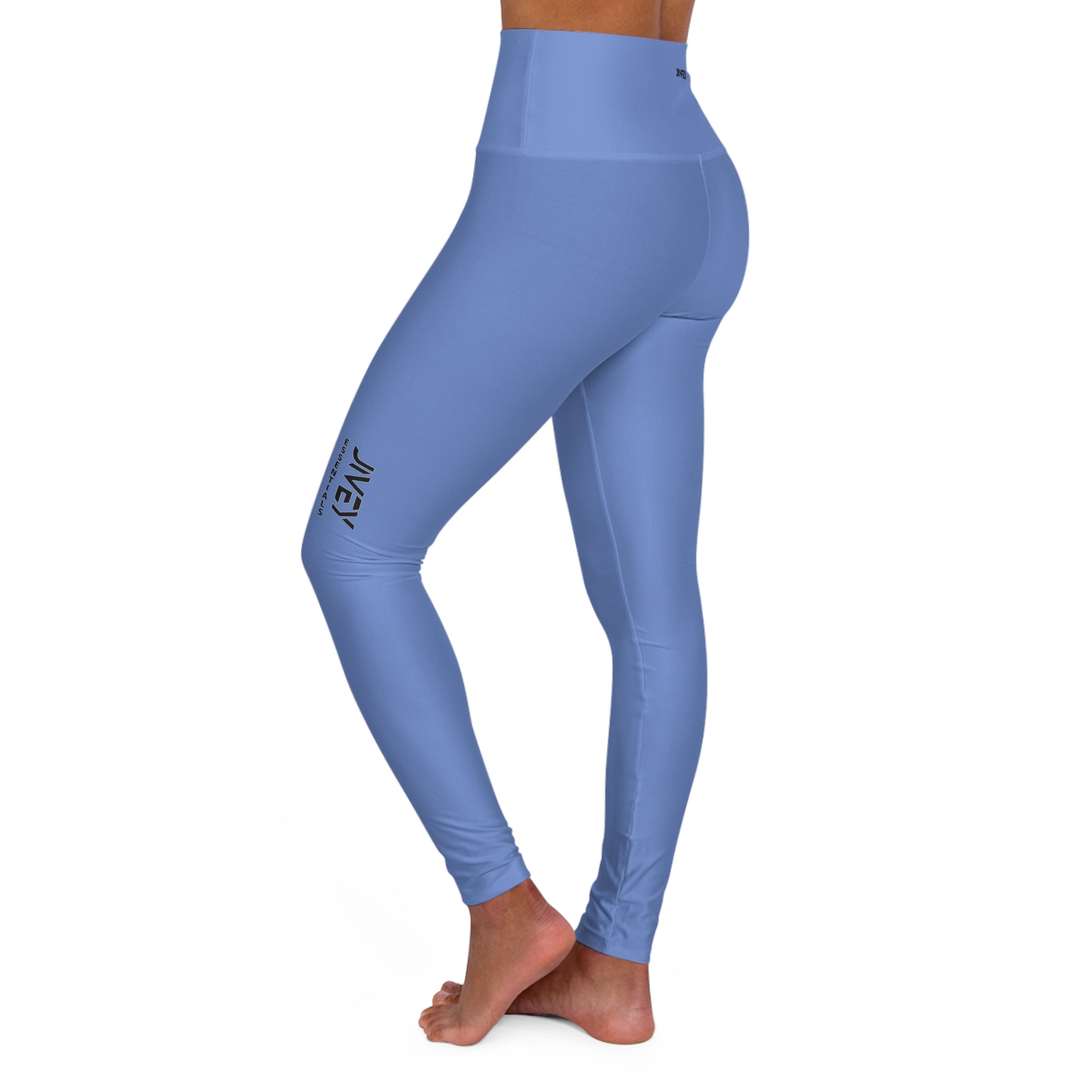 JIVEY Essentials Women's High Waisted Skinny-fit Light Purple Blue Yoga Leggings