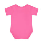 JIVEY Essentials Infant Baby Rib Short Sleeves Pink Bodysuit