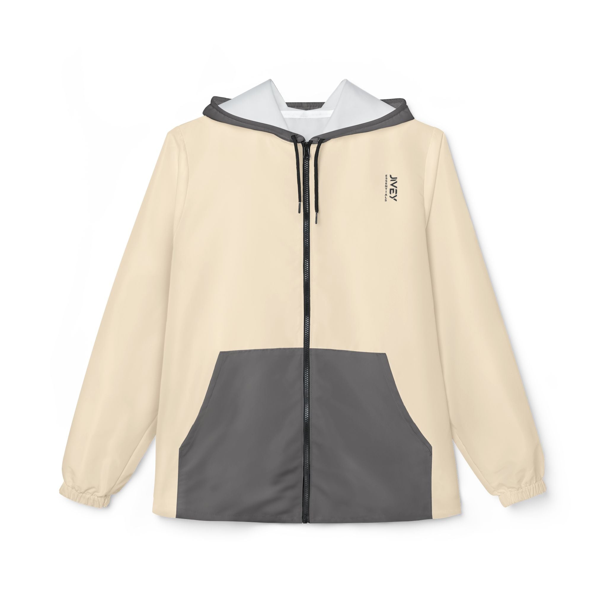 JIVEY Essentials Unisex Light-fabric Windbreaker Champagne Jacket