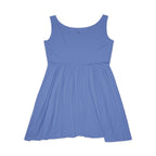 JIVEY Eminent Mid-length Comfy Light Blue Skater Dress