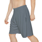 JIVEY Essentials Men’s Comfy-fit Moisture-wicking Steel Grey Sports Shorts