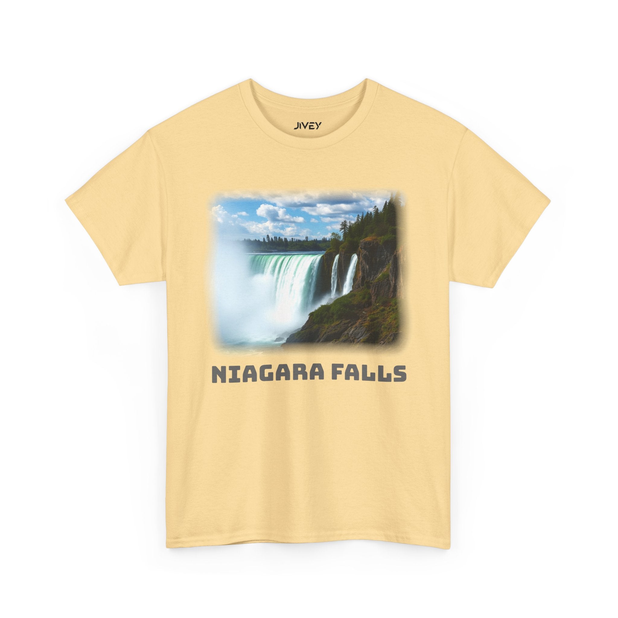 Niagara Falls Aerial Unisex Heavy Cotton Tee