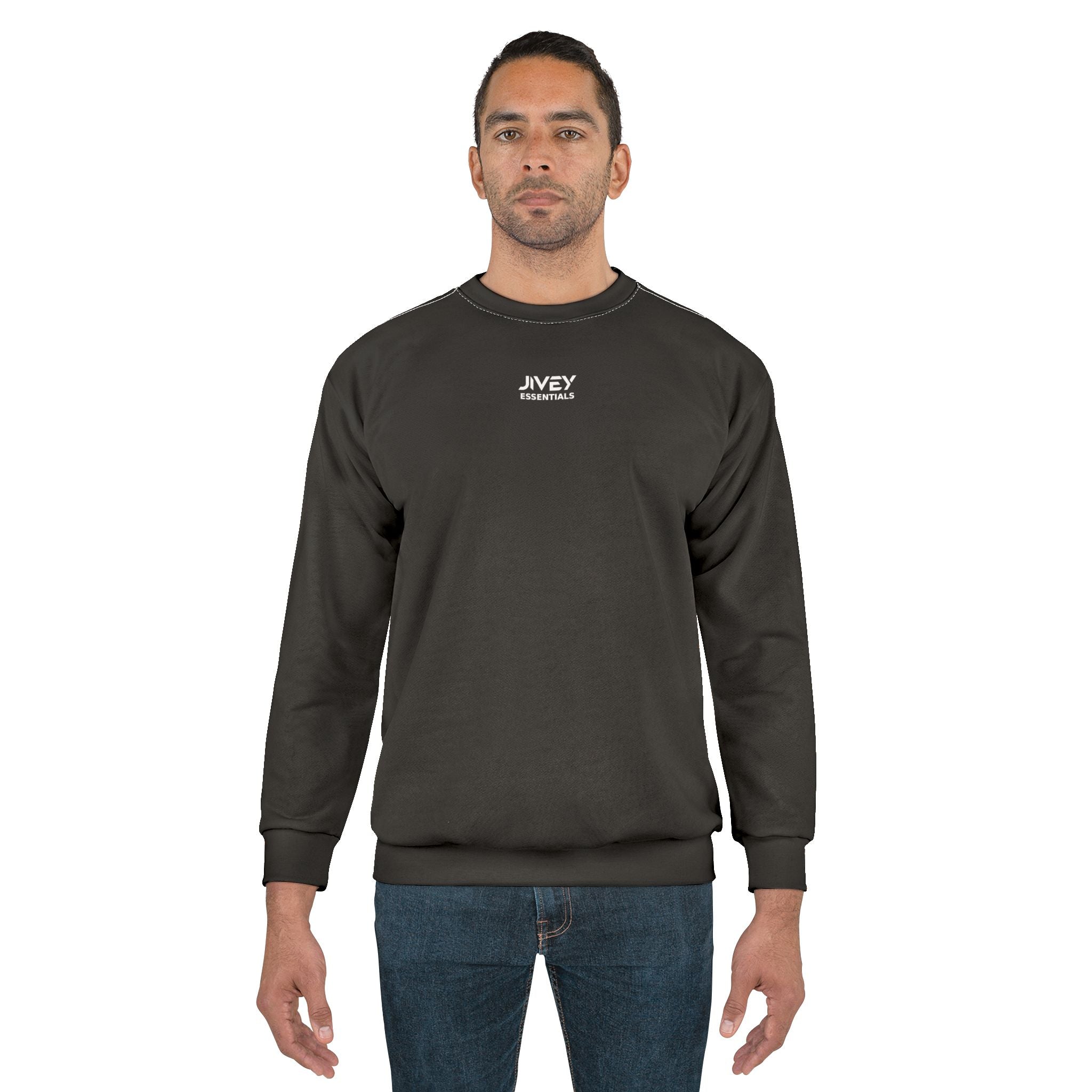 JIVEY Essentials Men's Classic-fit Black Sweatshirt