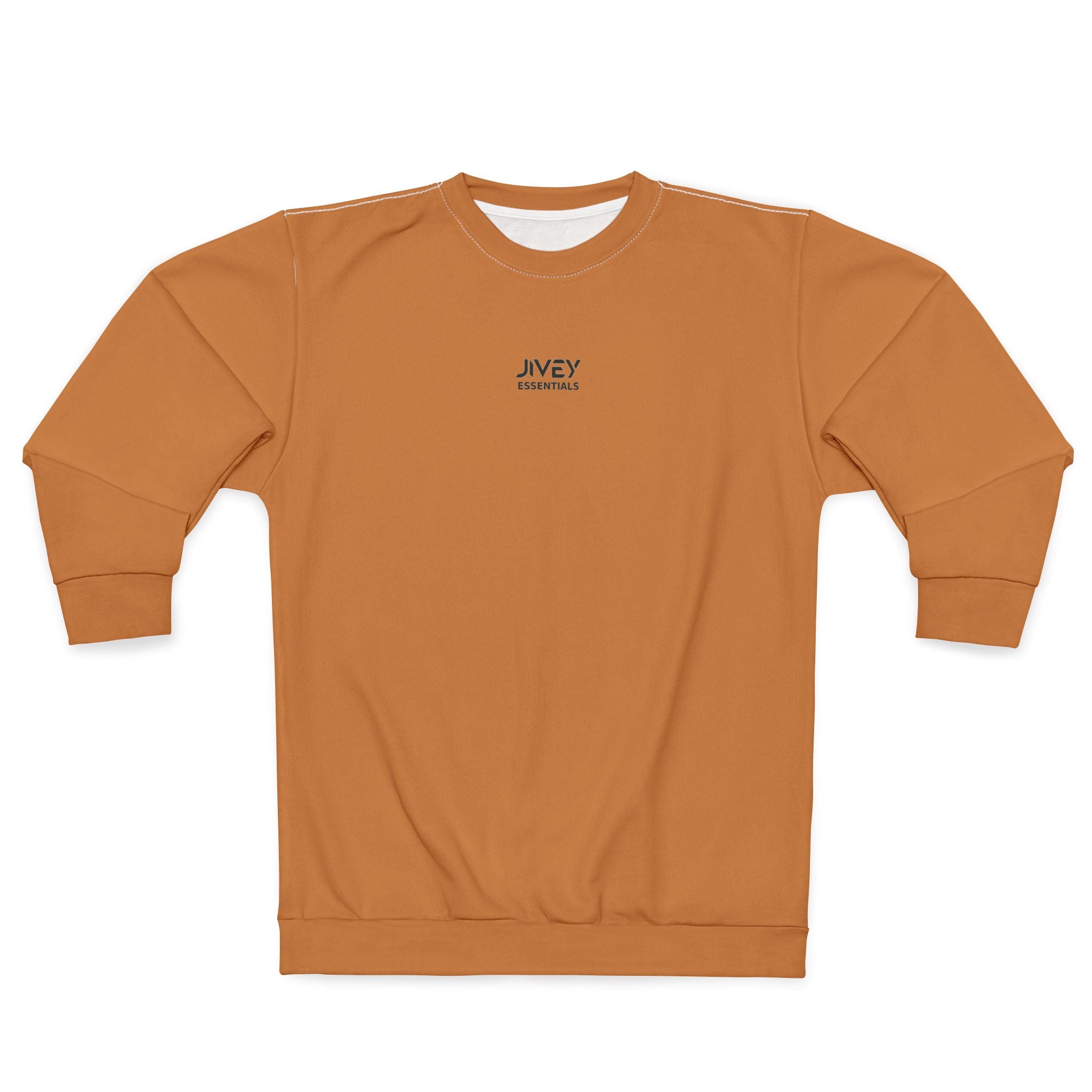 JIVEY Essentials Men's Classic-fit Tiger Orange Sweatshirt