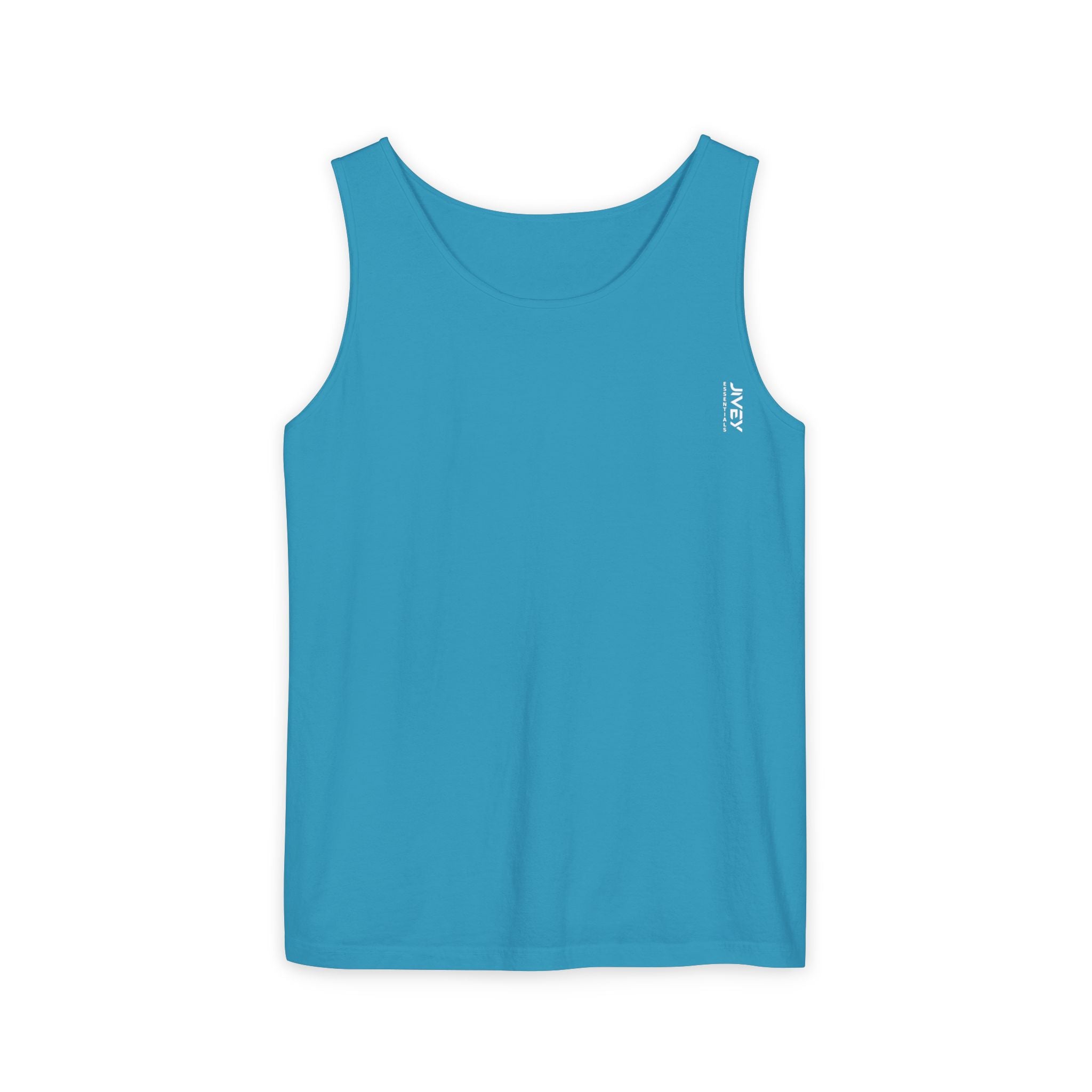 JIVEY Essentials Unisex Relaxed-fit Dark Garment-Dyed Tank Top
