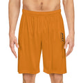 JIVEY Essentials Men's Moisture-wicking Orange Basketball Shorts