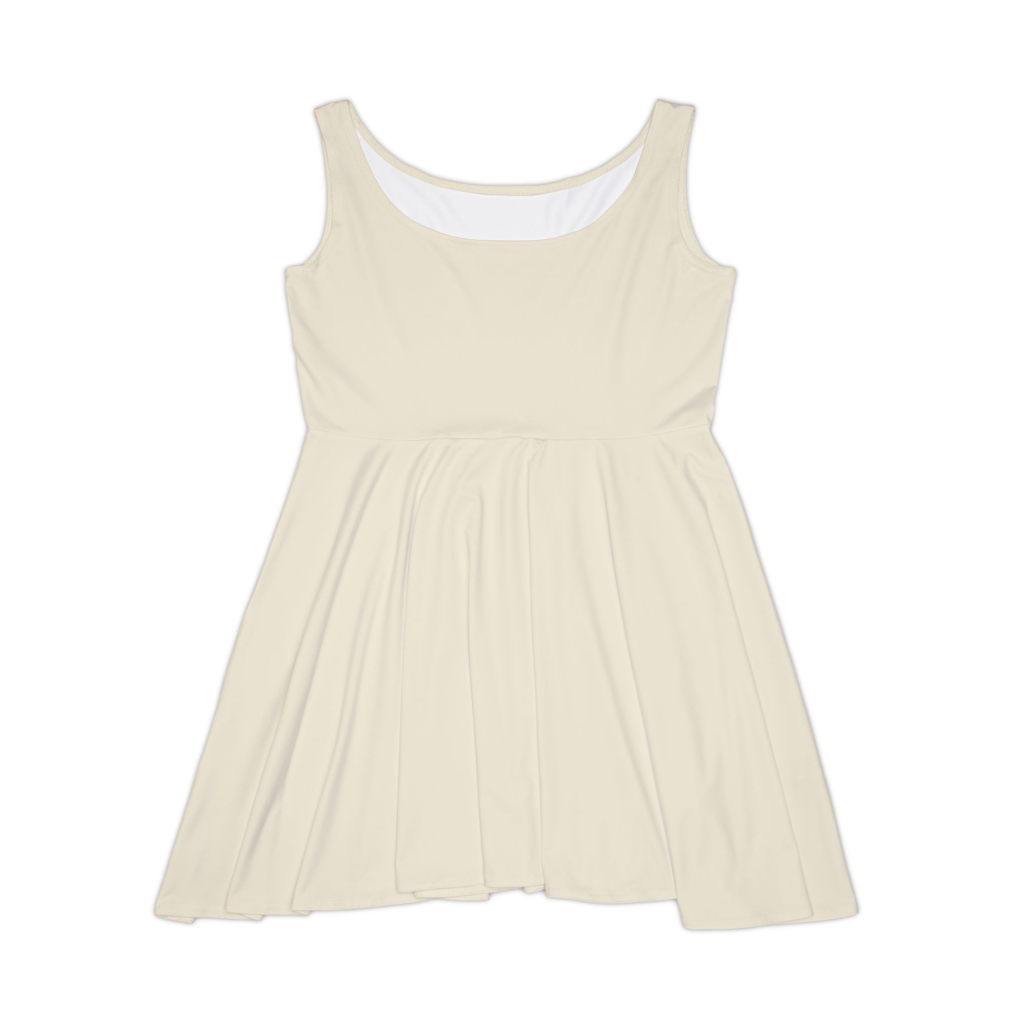 JIVEY Eminent Mid-length Comfy Cream Skater Dress