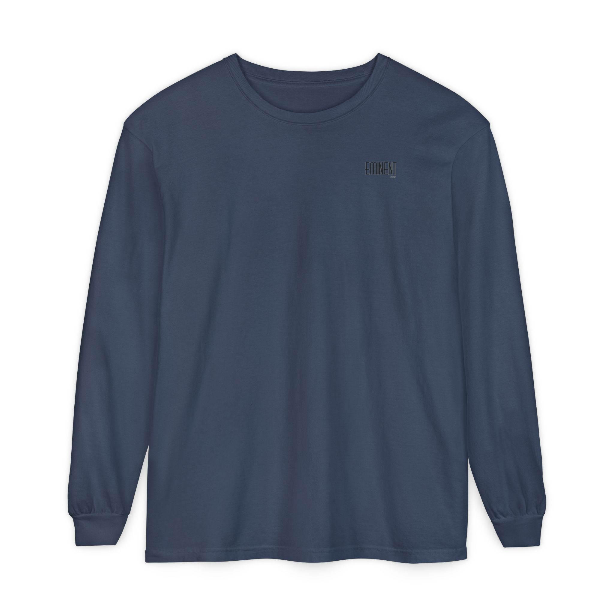 JIVEY Eminent Unisex Garment-dyed Long Sleeve Shirt
