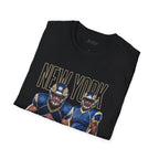 New York Tackle Team Football Black Tee