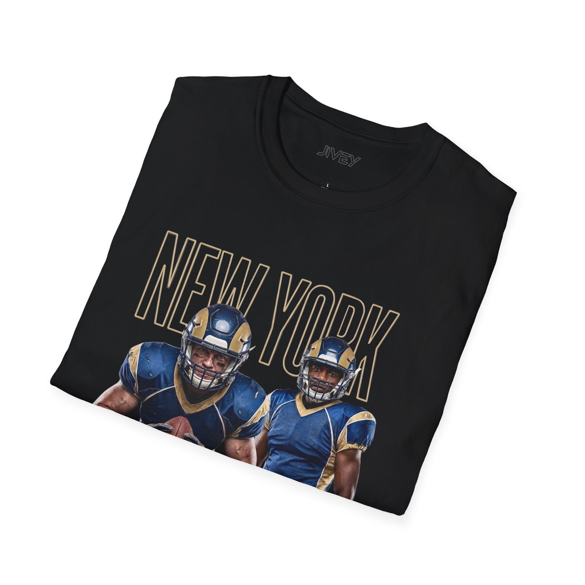 New York Tackle Team Football Black Tee