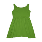 JIVEY Eminent Mid-length Comfy Light Green Skater Dress