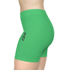 JIVEY Essentials Women's Moisture-wicking Skinny-fit Emerald Biker Shorts