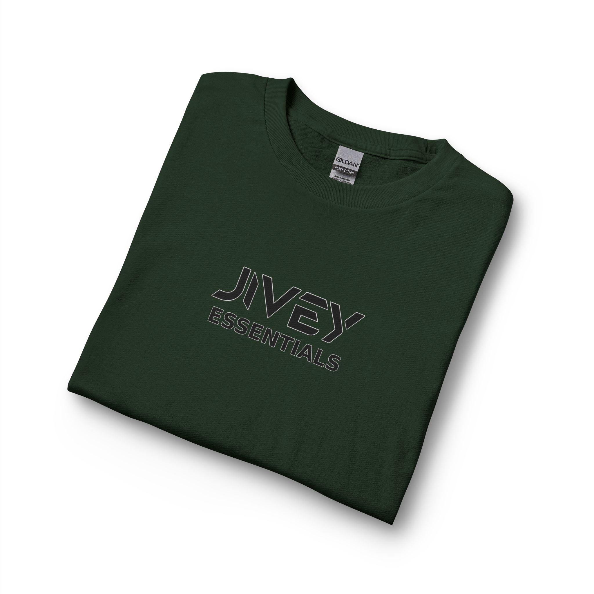JIVEY Essentials Unisex Long Sleeve Cotton Rib Cuffs T-Shirt