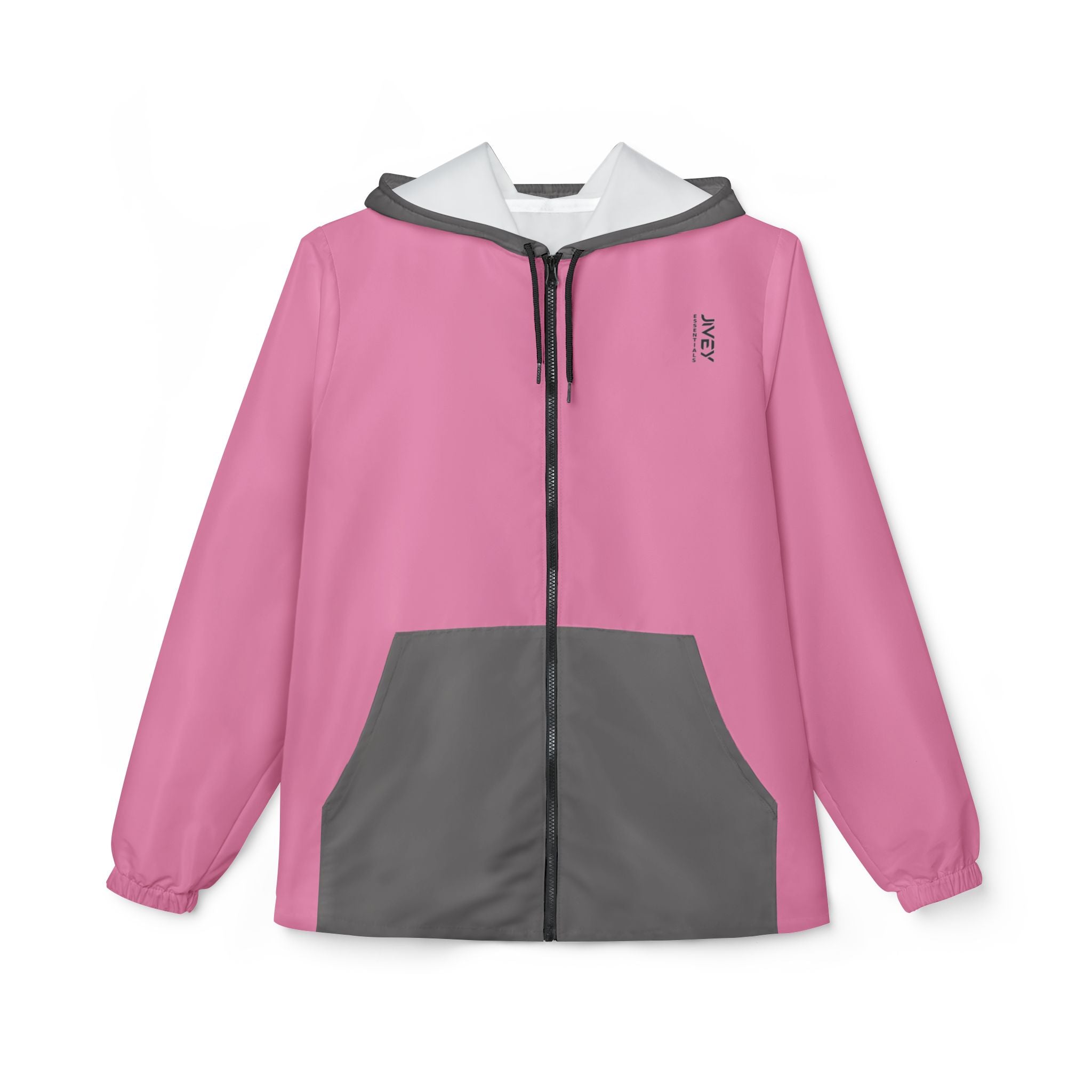 JIVEY Essentials Unisex Light-fabric Windbreaker Cadillac Pink Jacket