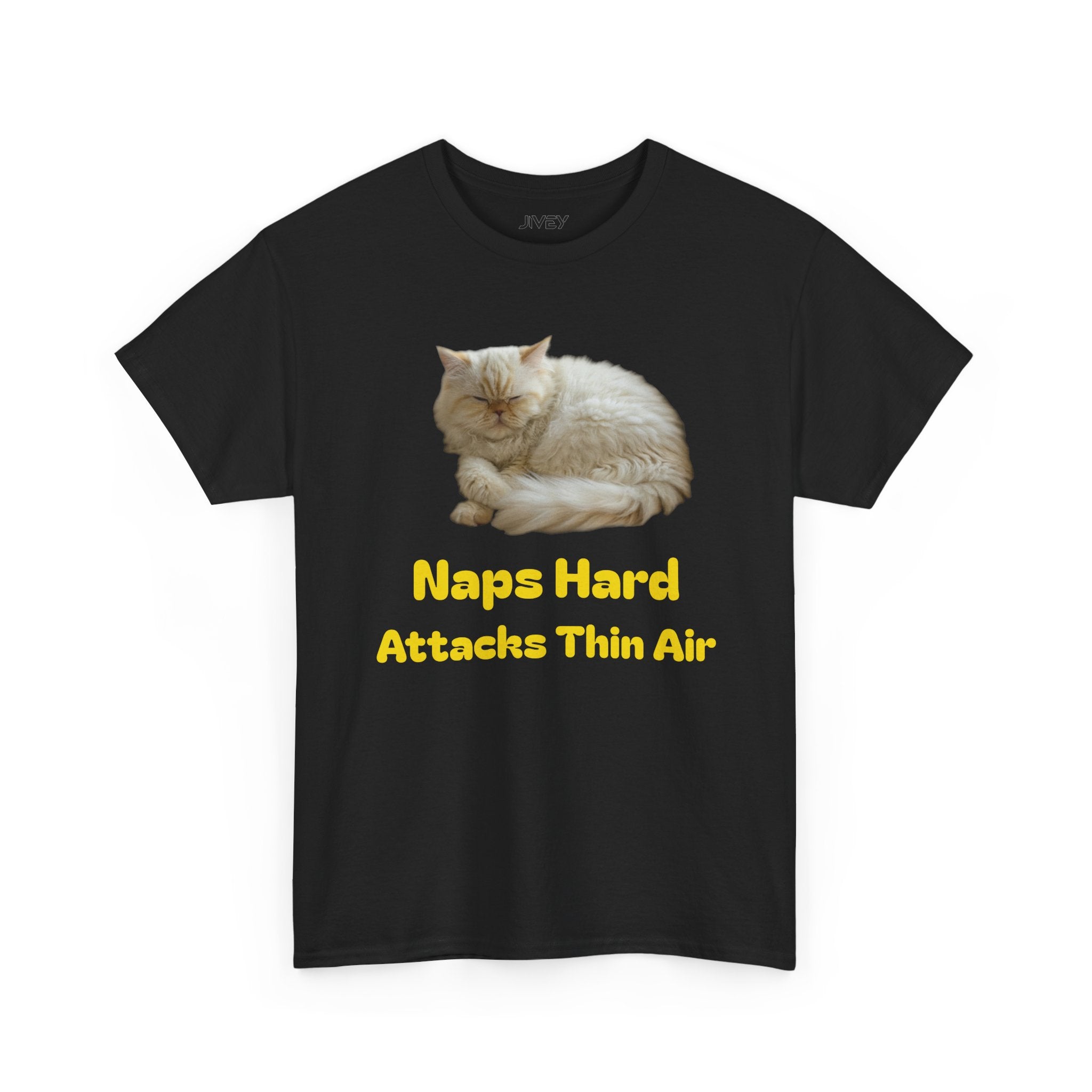 Persian Blue Cheese Cat Heavy Cotton Tee