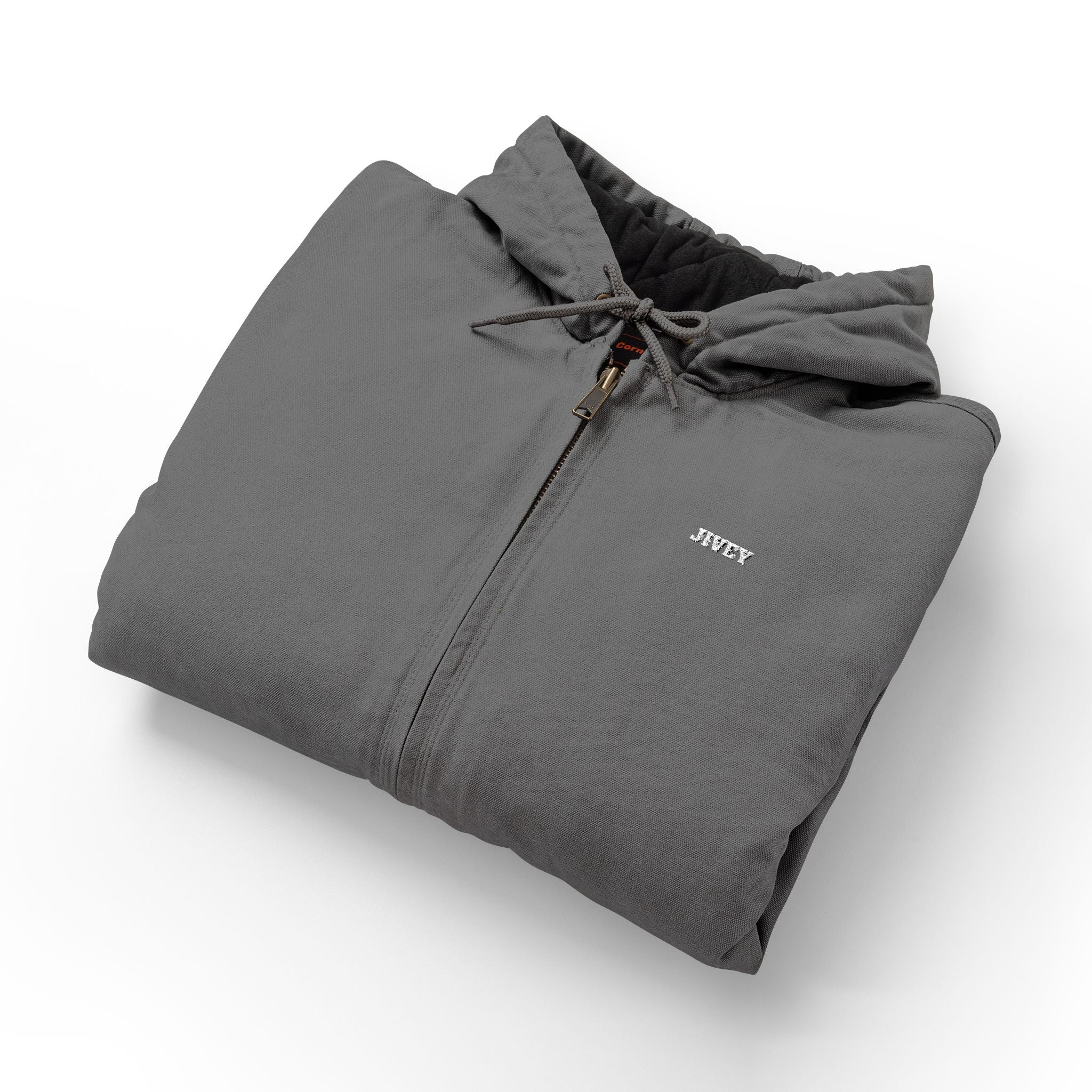 JIVEY Essentials Duck Cloth Hooded Work Jacket