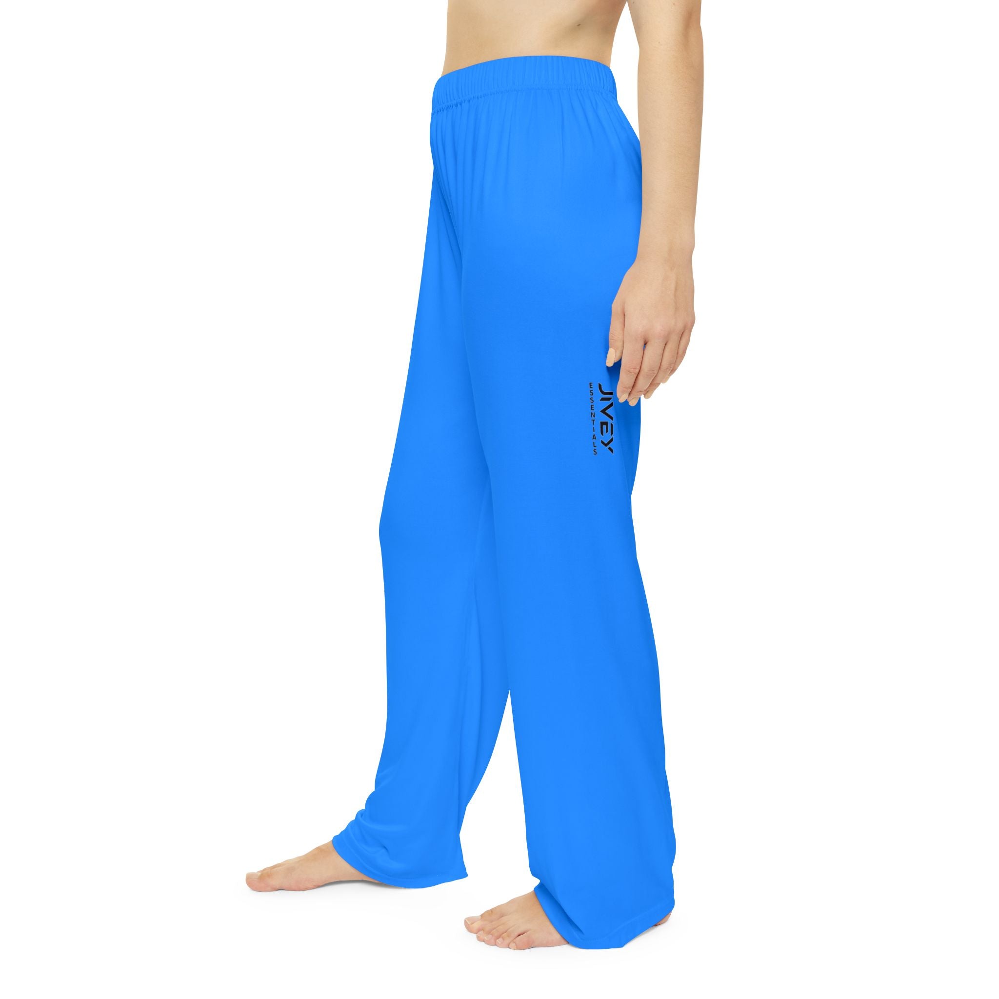 JIVEY Essentials Women's Light-fabric Brushed Poly Dodger Blue Pajama Pants