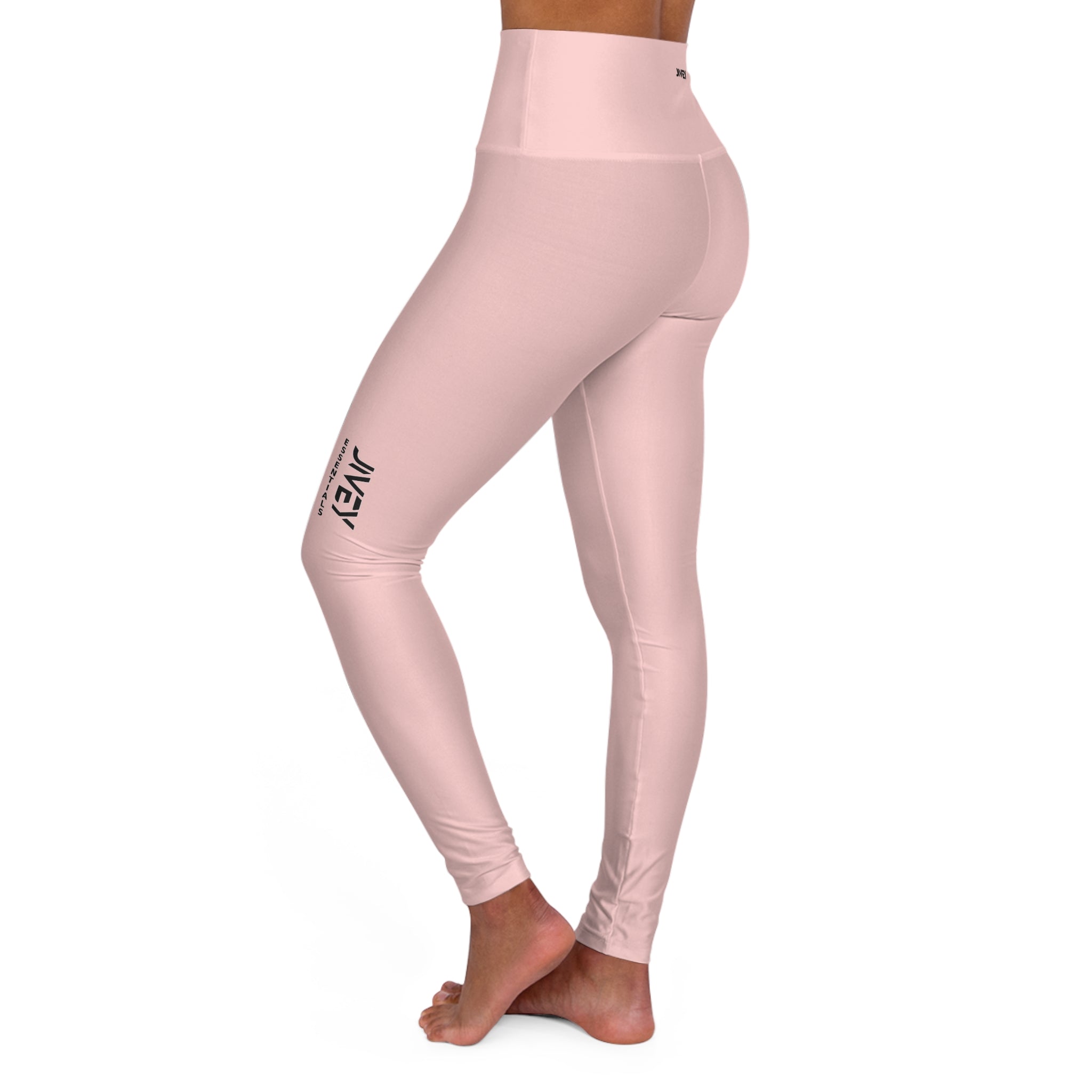 JIVEY Essentials Women's High Waisted Skinny-fit Light Rose Yoga Leggings