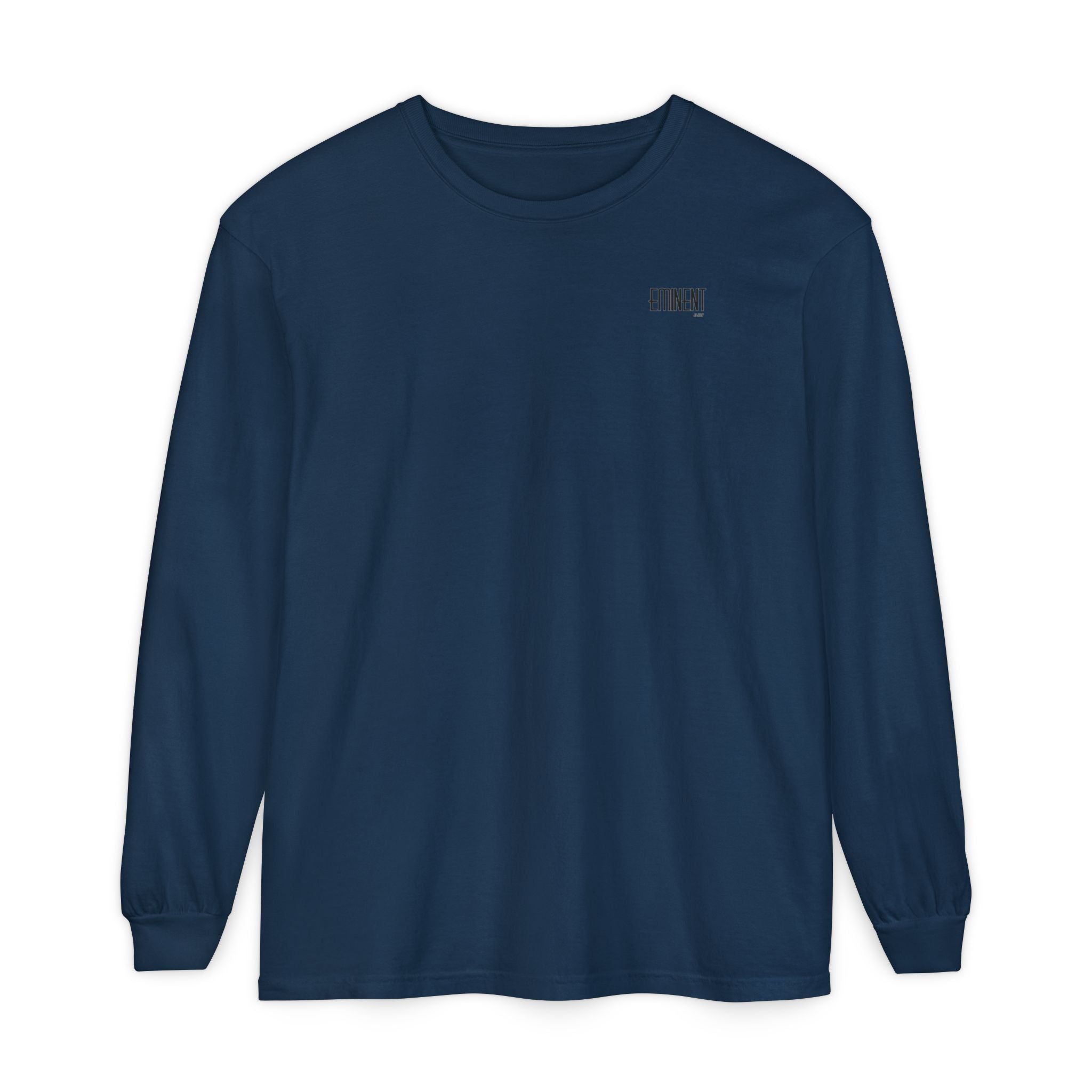 JIVEY Eminent Unisex Garment-dyed Long Sleeve Shirt