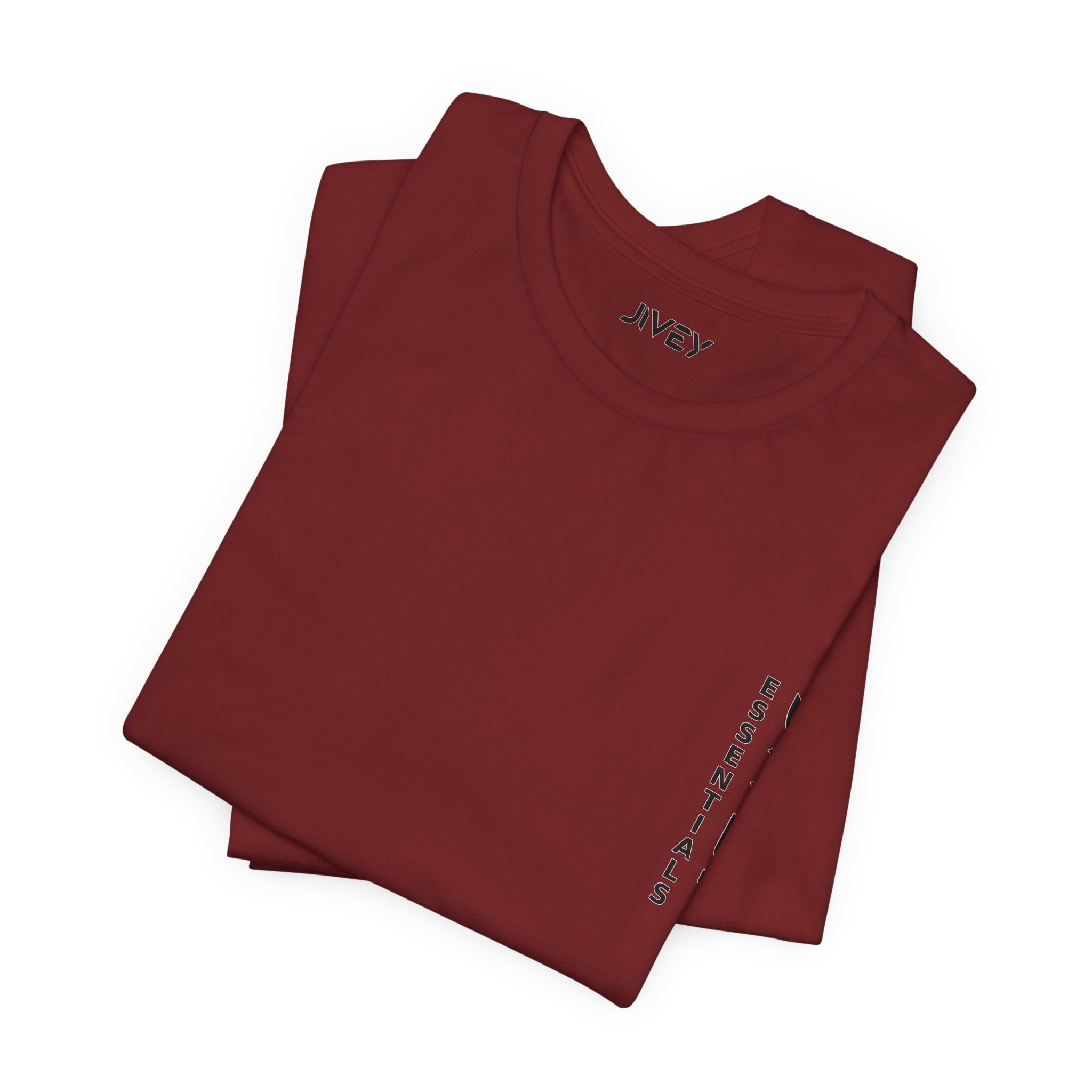 JIVEY Essentials Unisex Jersey Short Sleeve Soft Cotton Tee