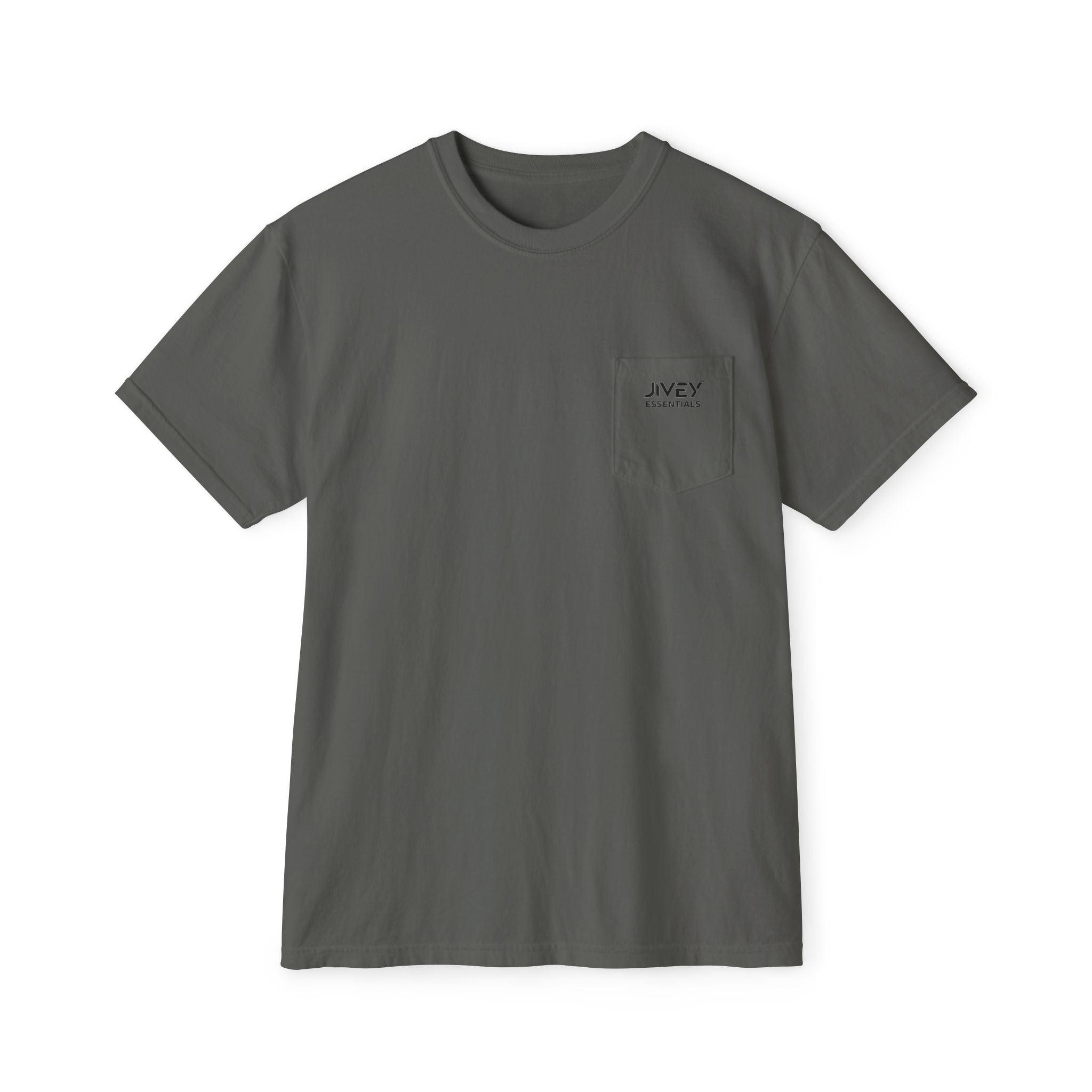 JIVEY Essentials Unisex Garment-Dyed Pocket T-Shirt
