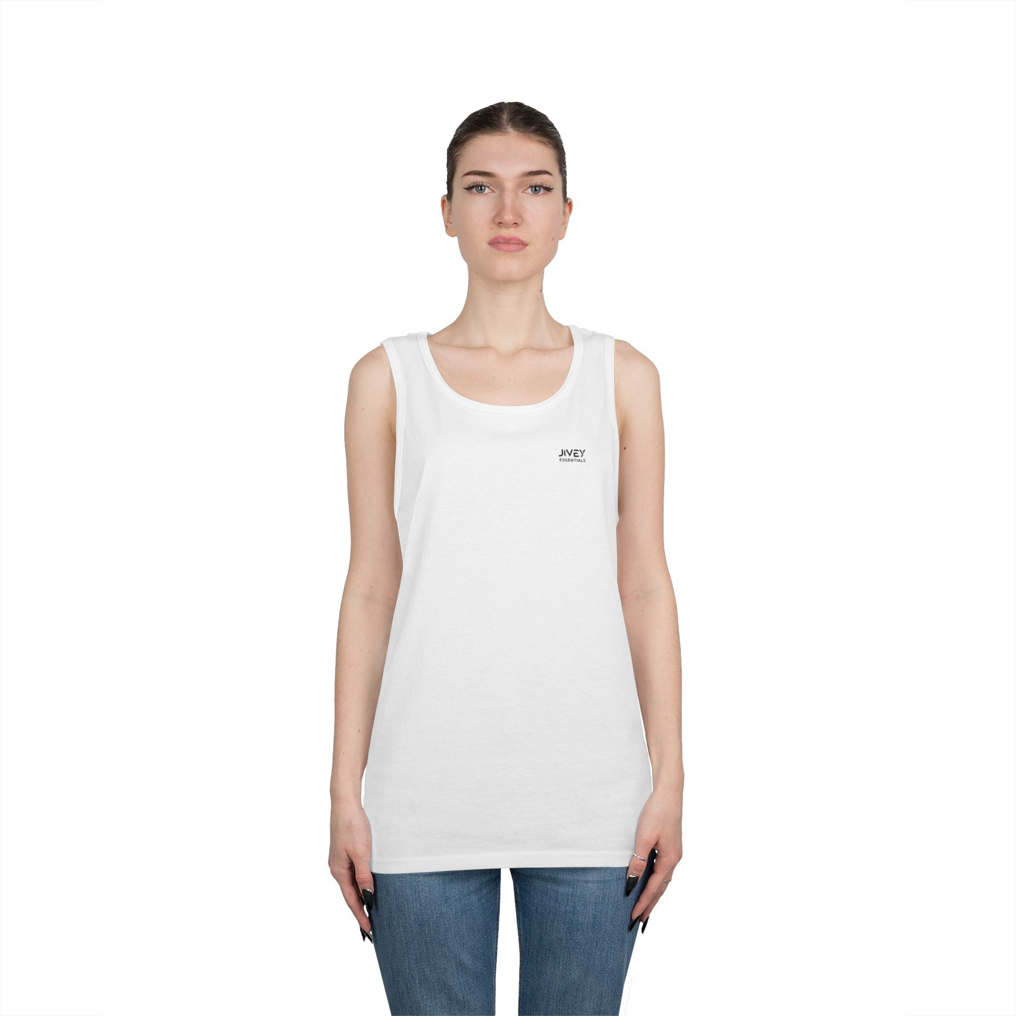 JIVEY Essentials Unisex Classic-fit Heavy Cotton Tank Top