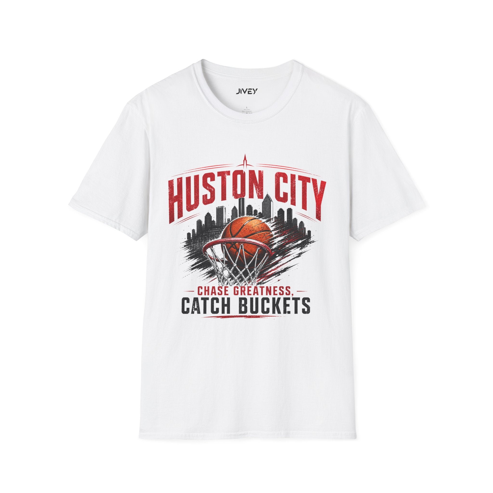 Huston City Catch buckets white Tee