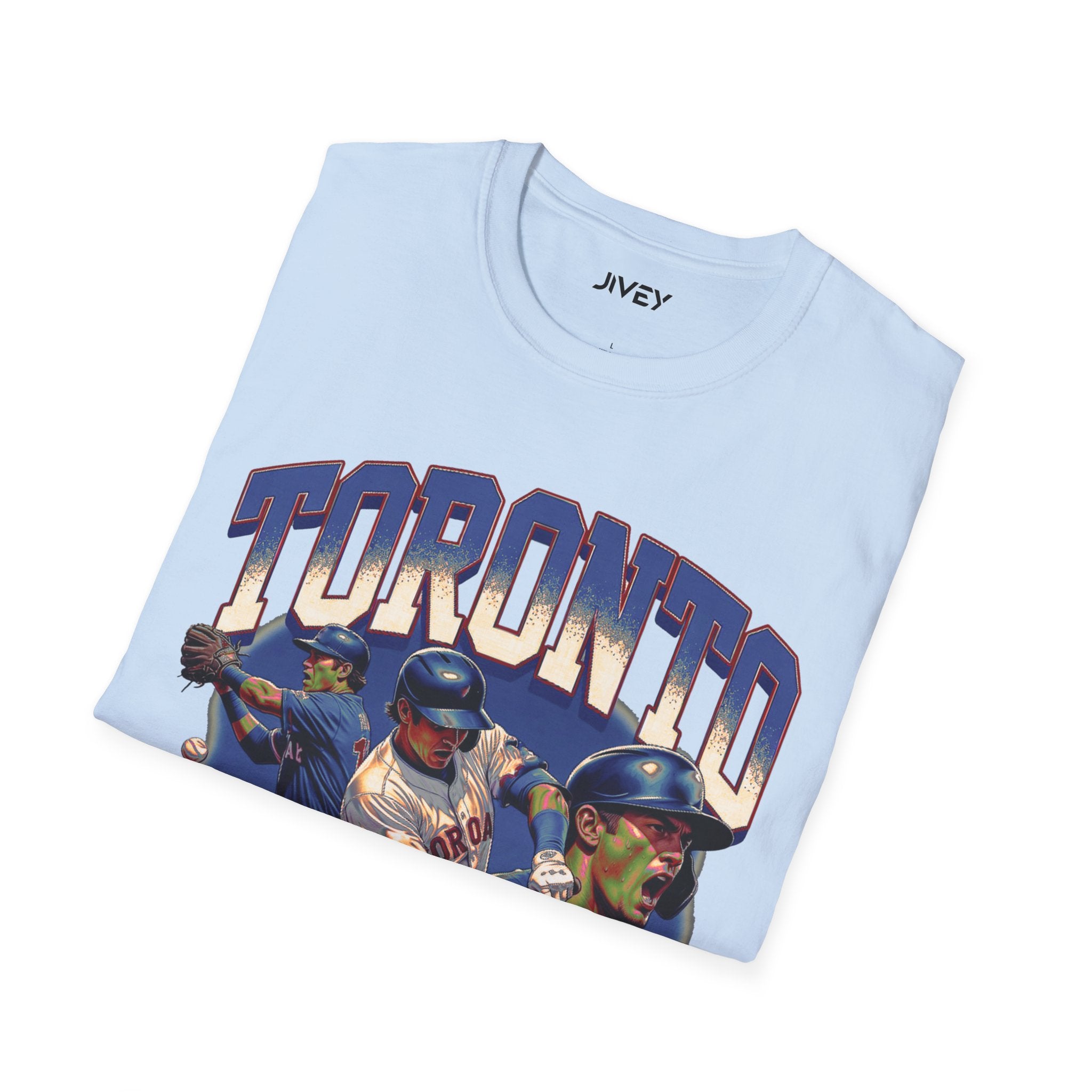 Toronto Baseball Big swing Blue Tee