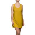 JIVEY Eminent Light-fabric Sporty-fit Mustard Racerback Dress