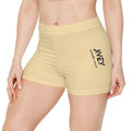JIVEY Essentials Women's Brushed Faux Skinny-fit Peach Shorts