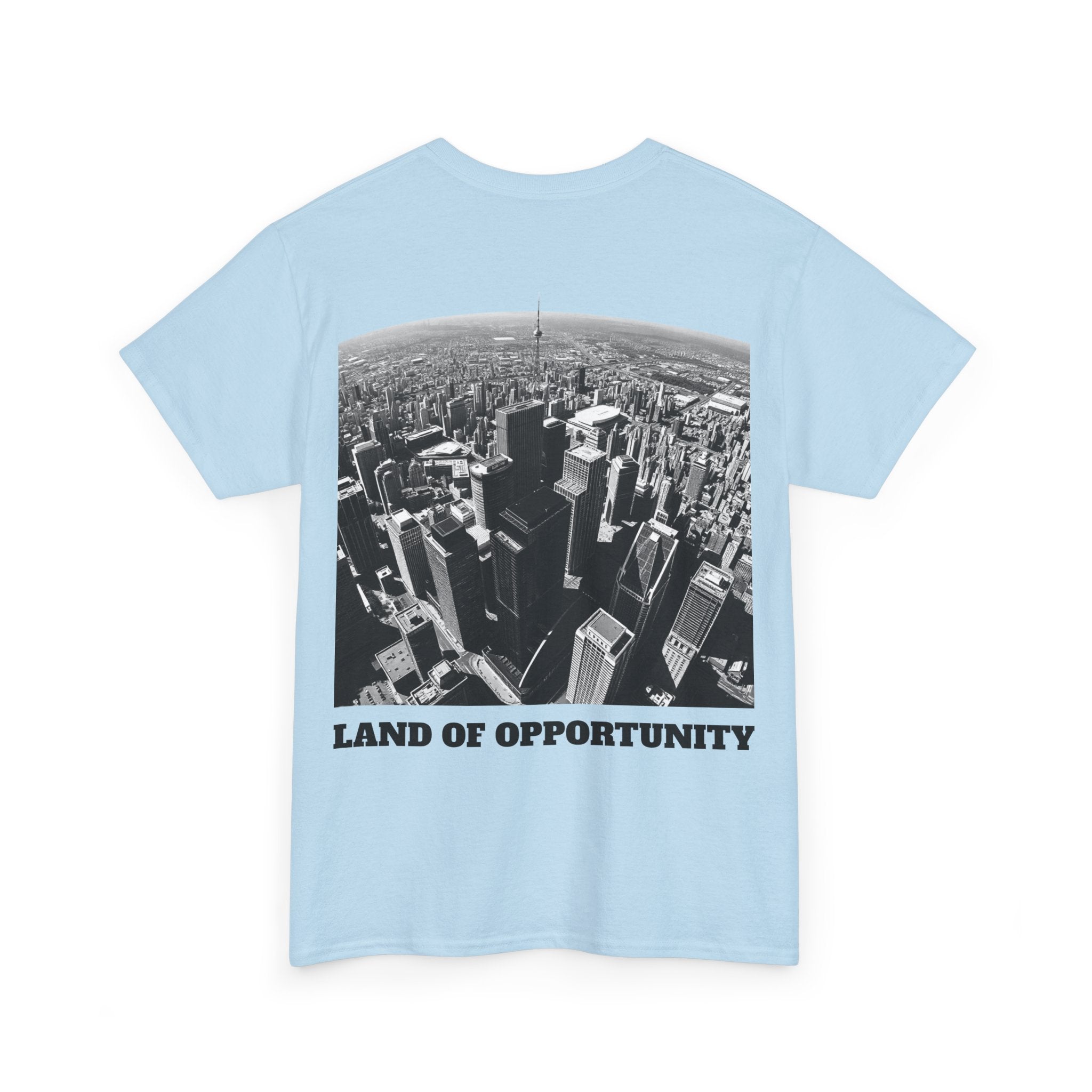 Land of Opportunity Unisex Heavy Cotton Full Back Print Tee