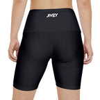JIVEY Essentials Women's Comfy-fit Black Workout Shorts