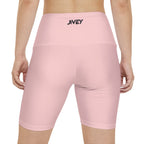 JIVEY Essentials Women's Comfy-fit Light Rose Workout Shorts