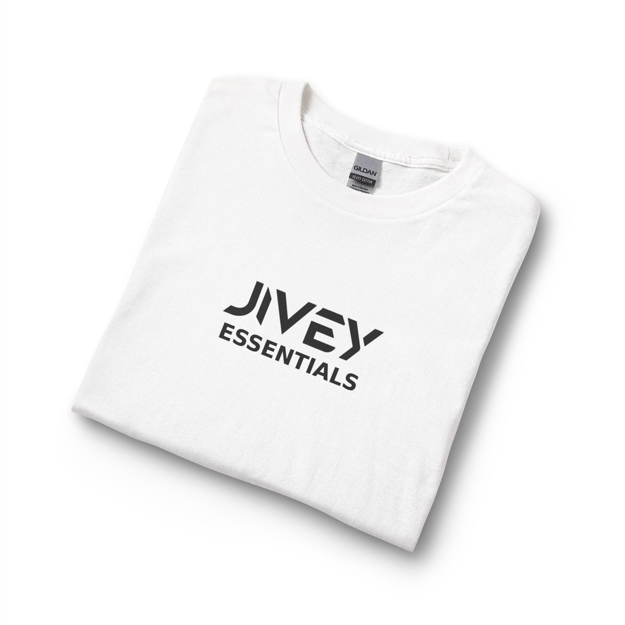 JIVEY Essentials Unisex Long Sleeve Cotton Rib Cuffs T-Shirt