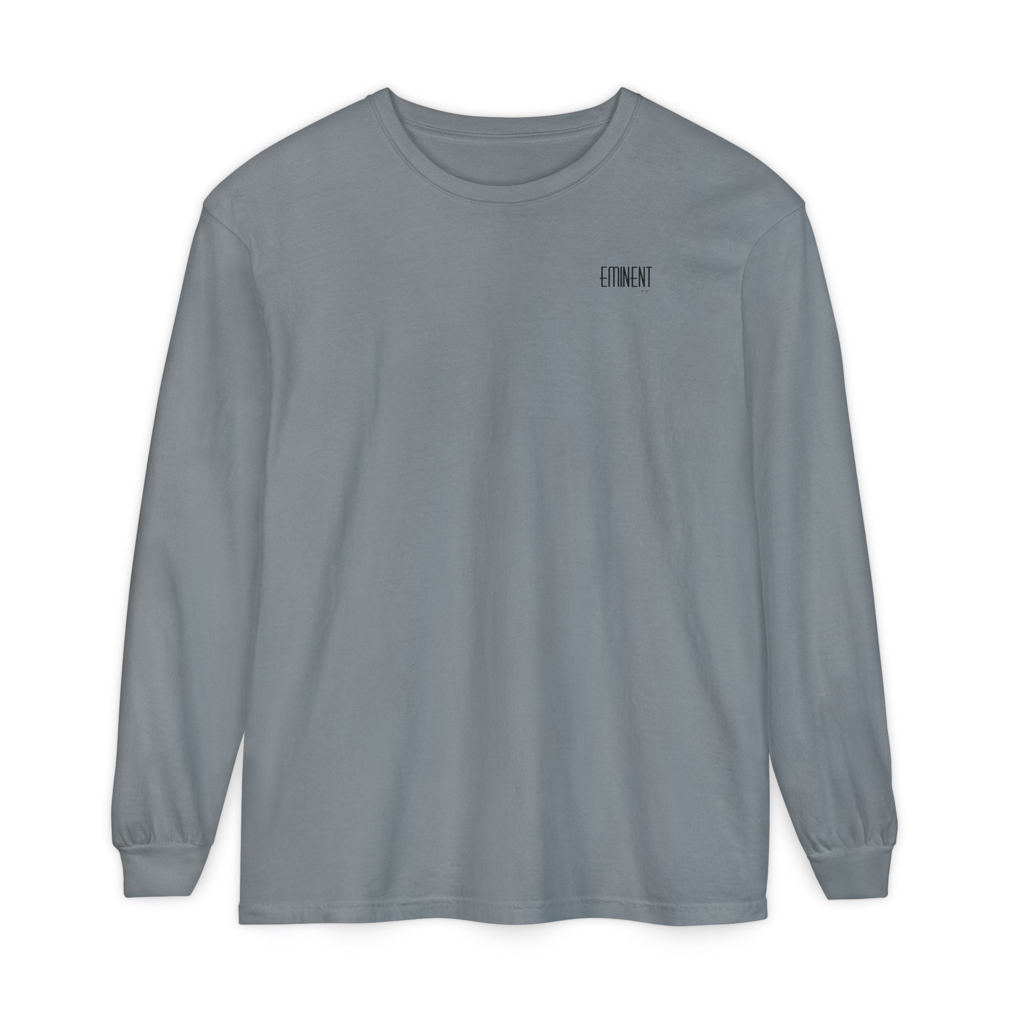 JIVEY Eminent Unisex Garment-dyed Long Sleeve Shirt
