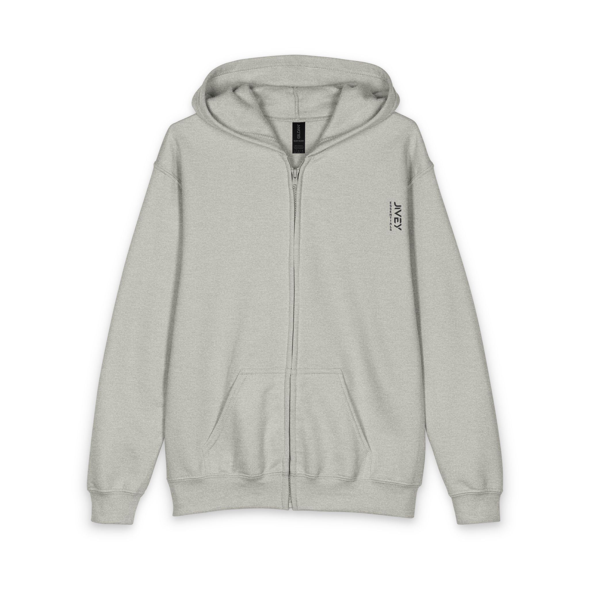 JIVEY Essentials Youth Heavy Blend Zipped Hoodie