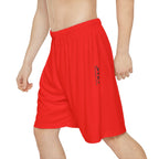 JIVEY Essentials Men’s Comfy-fit Moisture-wicking Ruby Red Sports Shorts