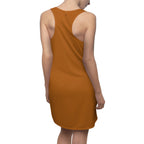 JIVEY Eminent Light-fabric Sporty-fit Brown Racerback Dress
