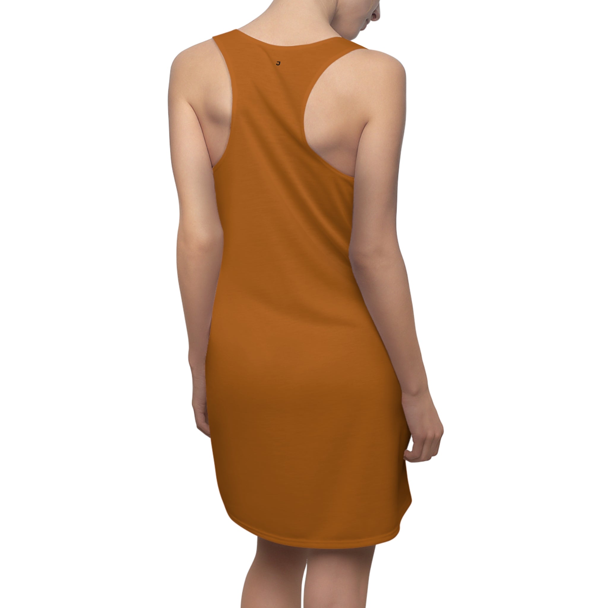 JIVEY Eminent Light-fabric Sporty-fit Brown Racerback Dress