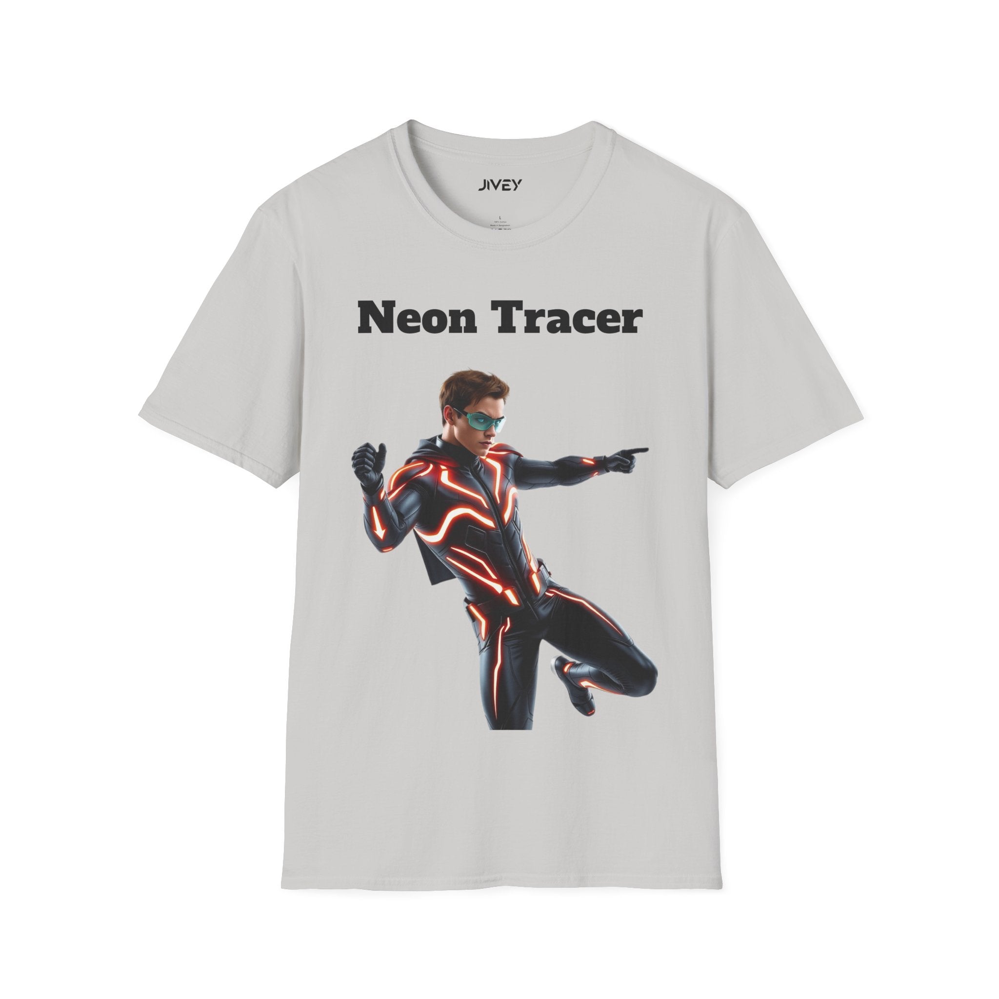 Neon Tracer Superhero Softstyle Tee