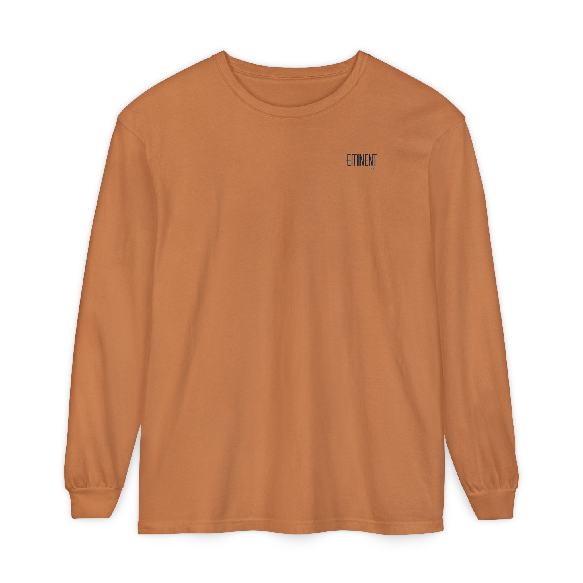 JIVEY Eminent Unisex Garment-dyed Long Sleeve Shirt