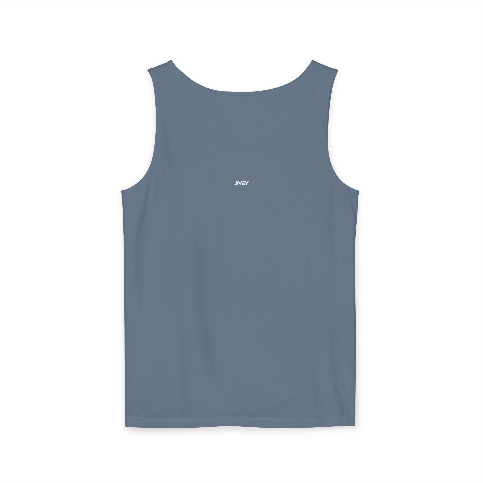 JIVEY Essentials Unisex Relaxed-fit Dark Garment-Dyed Tank Top