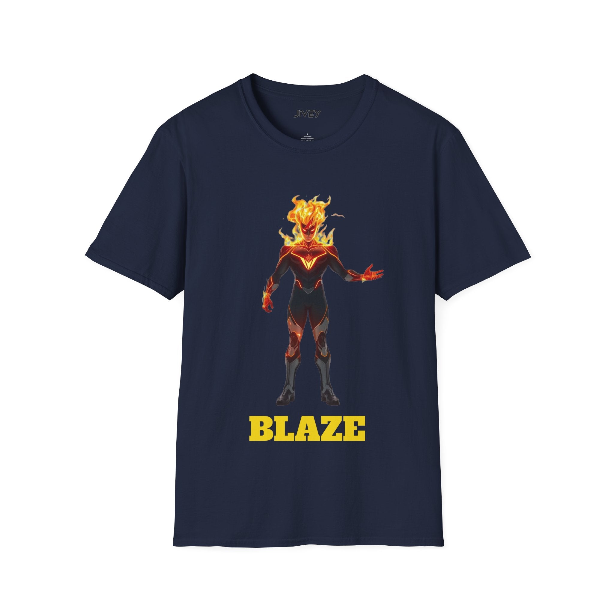 Blaze Superhero Comic Art Softstyle Tee