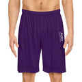 JIVEY Essentials Men's Moisture-wicking Purple Basketball Shorts
