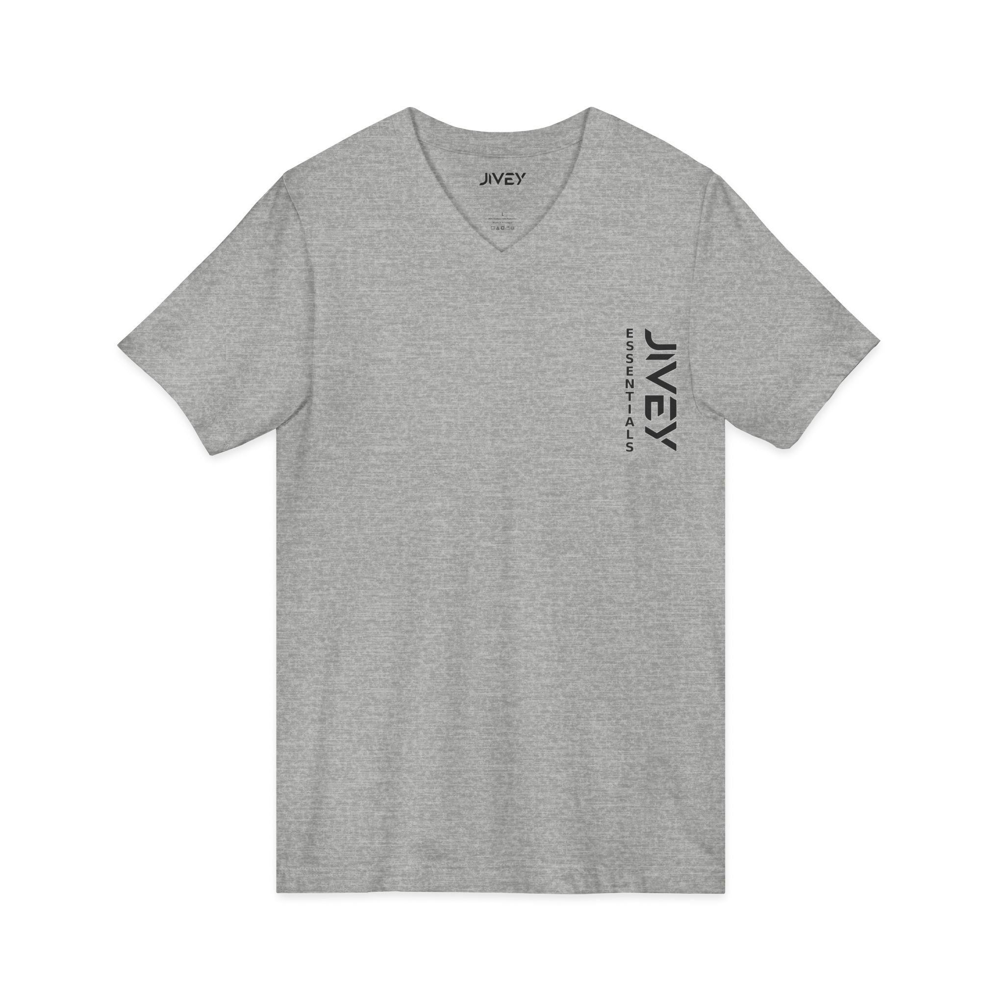 JIVEY Essentials Unisex Jersey Short Sleeve V-Neck Tee