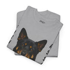 Beloved Pet Portrait Australian Kelpie Dog Heavy Cotton Tee