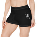 JIVEY Essentials Women's Brushed Faux Skinny-fit Black Shorts