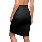 JIVEY Eminent Mid-waist fit Black Pencil Skirt